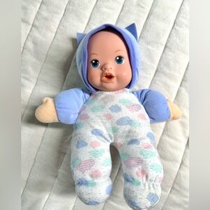 Walmart Soft Body Baby Doll Cloud Cat Pajamas Fair Condition